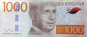 Historisk sedel med gravyr och säkerhetsdetaljer